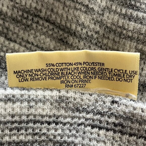 Bobbie Brooks Womens Sleep Top Thermal Gray Size Large - Picture 6 of 6